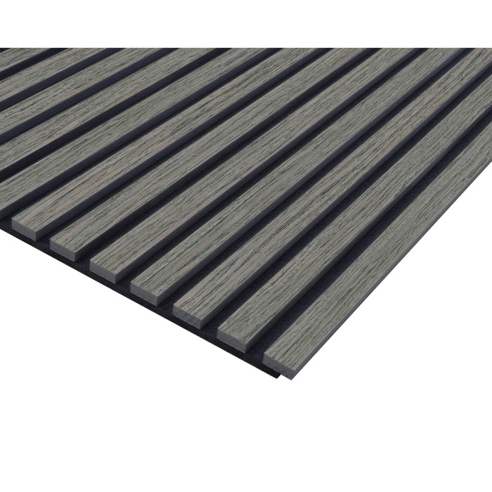 ACOUSTIC PANEL WITH NATURAL VENEER NEUHOFER SILVER OAK 267X57X1.9 CM