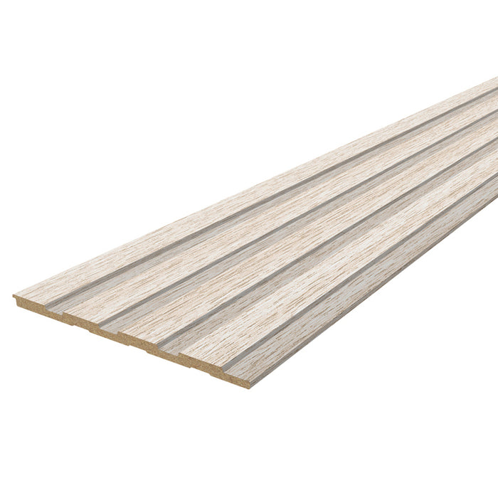 3D MDF WALL PANELS NEUHOFER WALLY LIGHT OAK 267X18X0.8 CM