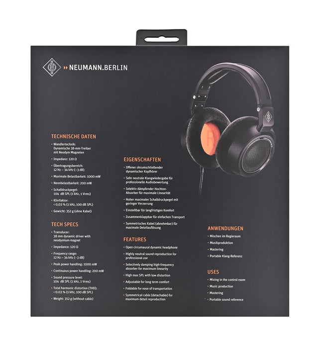 Neumann NDH 30 Black Edition - open-back studio headphones