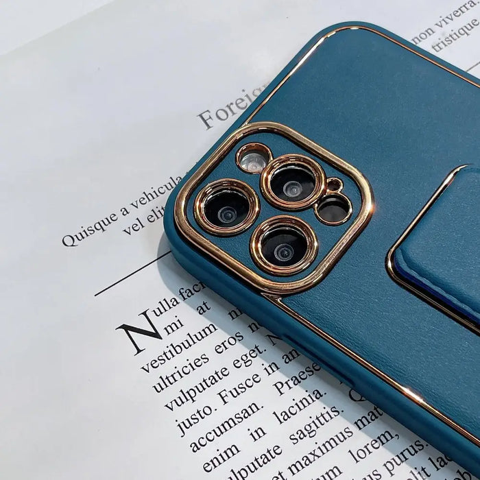 New Kickstand Case case for iPhone 13 with stand blue - Cell phone cases and covers<<<HurtelXML