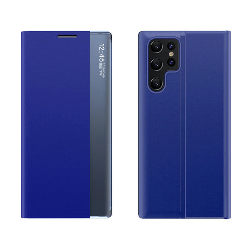 New Sleep Case cover with a flip function for the stand for Samsung Galaxy S22 Ultra blue - Cell phone cases