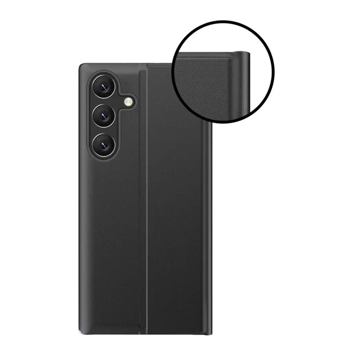 New Sleep Case for Samsung Galaxy S25+ Cover with Flip and Stand - Black - Cell phone cases and covers<<<HurtelXML
