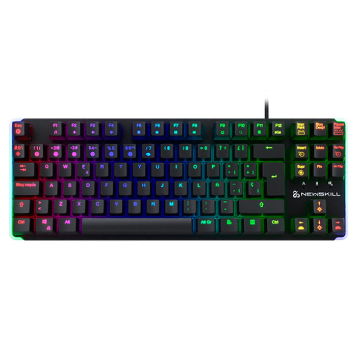 Keyboard and Mouse Newskill NS-KB-GUNGNYRT-GAT-R Black Spanish QWERTY