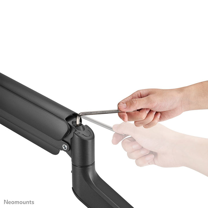 Neomounts Next Core Desk Mount 1 Ultra Wide Curved screen (topfix clamp & grommet)