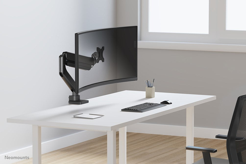 Neomounts Next Core Desk Mount 1 Ultra Wide Curved screen (topfix clamp & grommet)