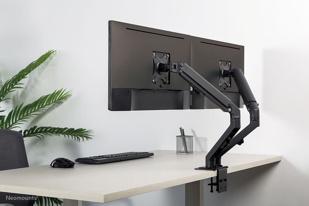Neomounts Flat Screen Desk Mount (stand/grommet) for 2 screens