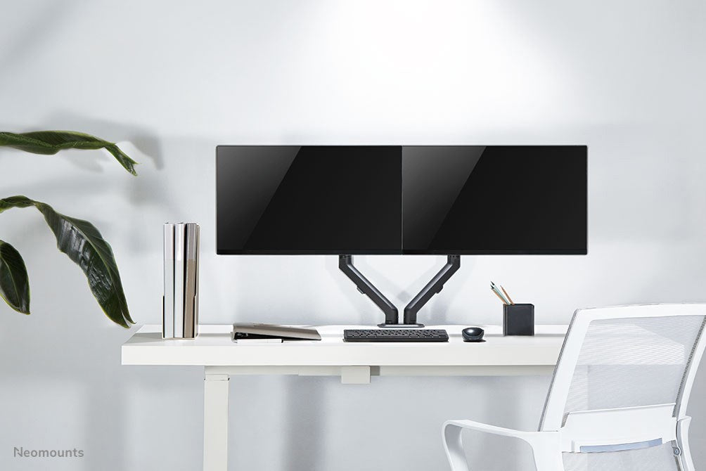 Neomounts Flat Screen Desk Mount (stand/grommet) for 2 screens