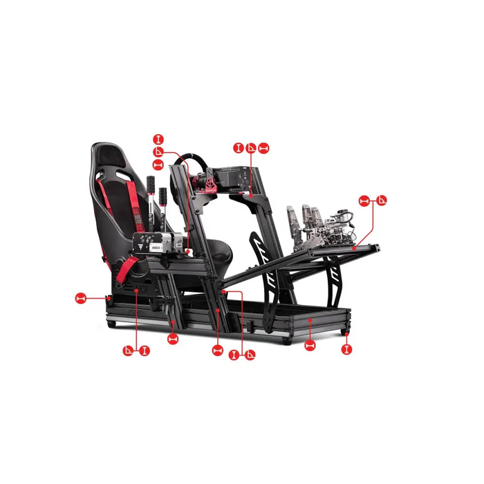 Next Level Racing F-GT Elite Cockpit Simulator - Front and Side Mount Edition - Аксесоари за Волани<<<Геймърска