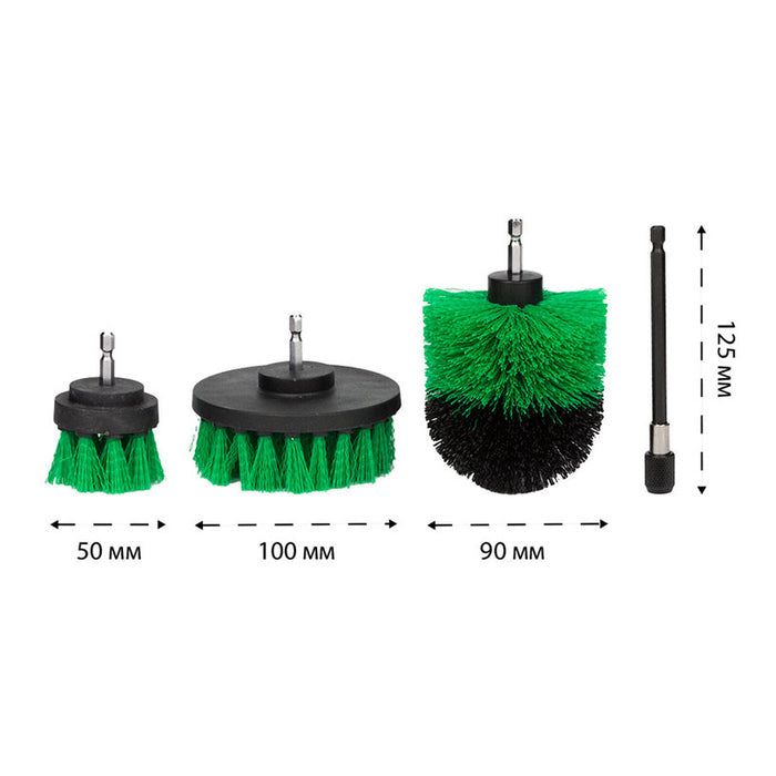 SET OF 4 NEXTOOL MBS-40 CLEANING BRUSHES