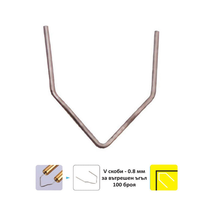 CLAMPS FOR PLASTIC SOLDERING WIRE TYPE V 100 PCS NEXTOOL ST-V100