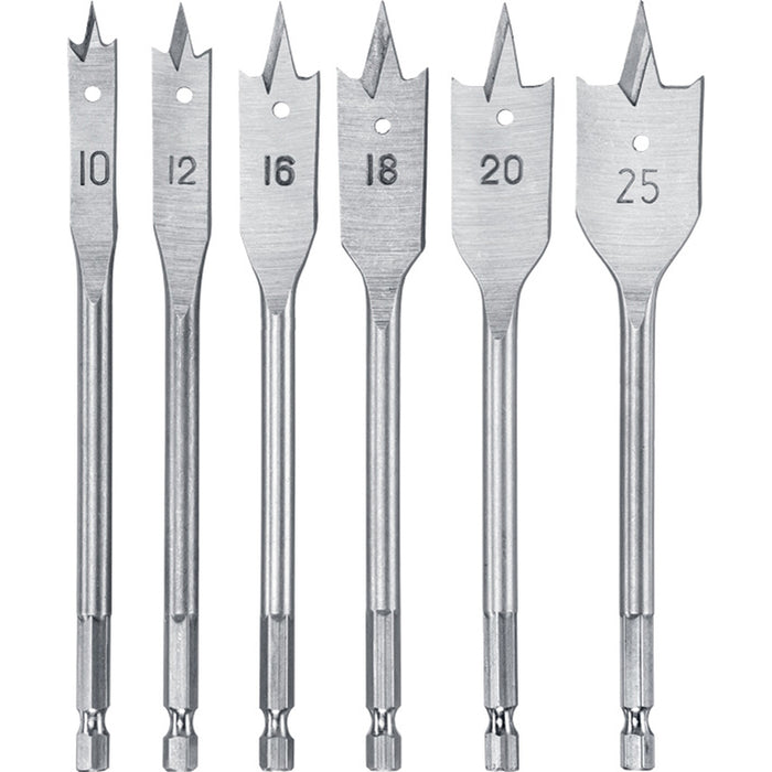 FLAT DRILLS FOR WOOD NEXTOOL DRAX-22 6 PCS