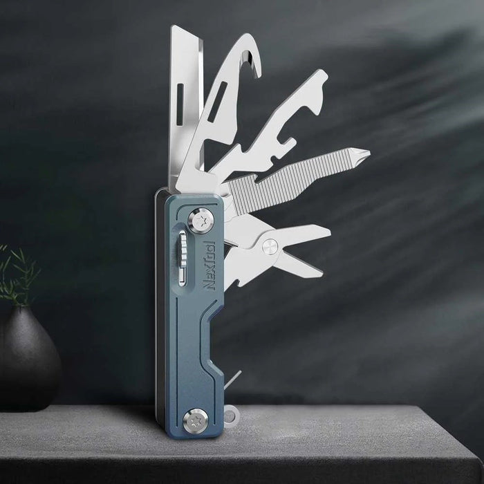 NexTool NE20100 10-in-1 multi-tool knife, khaki