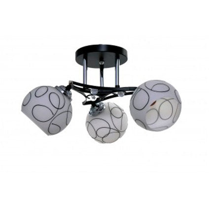 CELTIC CHANDELIER CHROME/BLACK 3XE27 30W NG