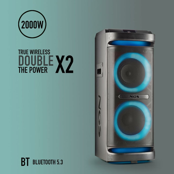 Portable Bluetooth Speakers NGS WILDSPACE2 Black