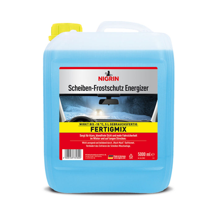 WINTER WINDSCREEN FLUID -18C 5L READY TO USE NIGRIN