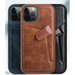 Nillkin Aoge Leather Case flexible armored genuine leather case with pocket for iPhone 12 mini brown - Cell phone cases