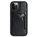 Nillkin Aoge Leather Case Flexible Armored Genuine Leather Case with Pocket for iPhone 12 Mini Black - Cell phone cases