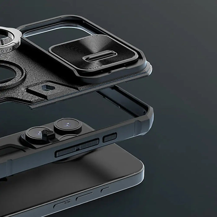 Nillkin CamShield Armor Case for iPhone 15 Pro Max - Black - Cell phone cases and covers<<<HurtelXML