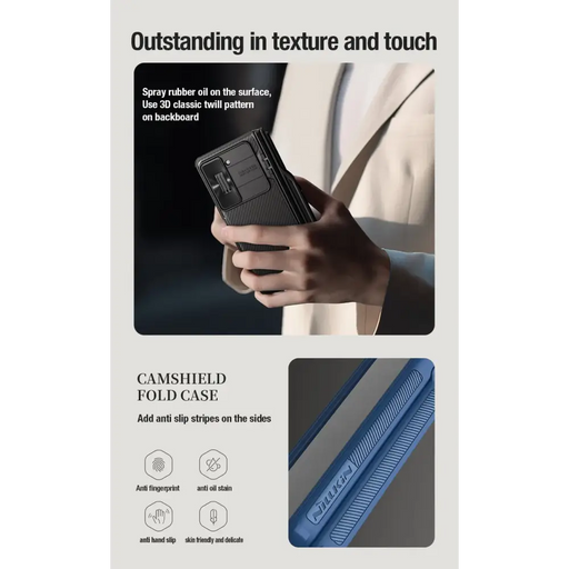 Nillkin CamShield Fold Case for Samsung Galaxy Z Fold 5 with additional stylus holder - black - Cell phone cases