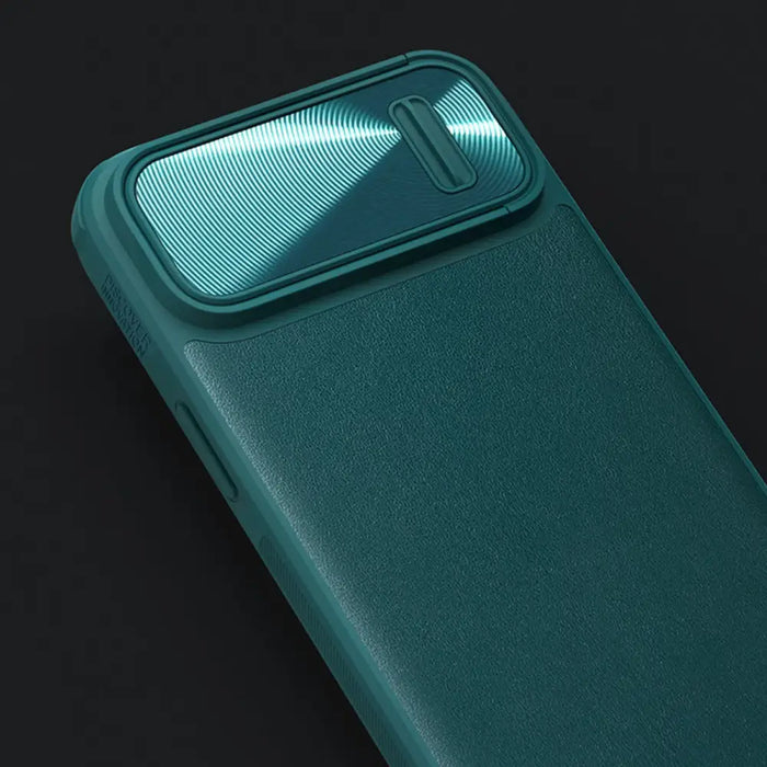 Nillkin CamShield Leather S Case iPhone 14 case cover with camera cover blue - Cell phone cases and covers<<<HurtelXML
