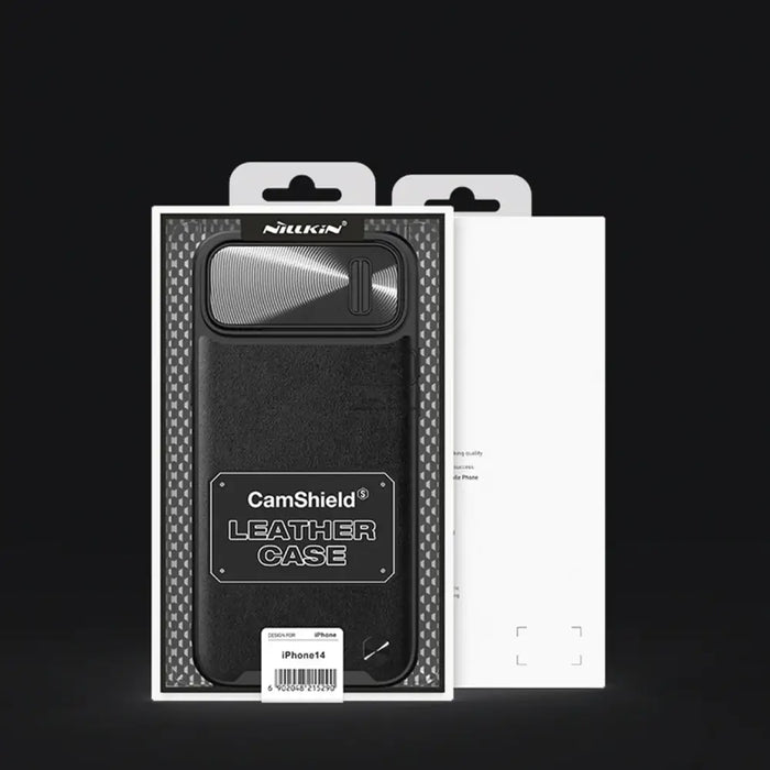 Nillkin CamShield Leather S Case iPhone 14 case cover with camera cover green - Cell phone cases and covers<<<HurtelXML