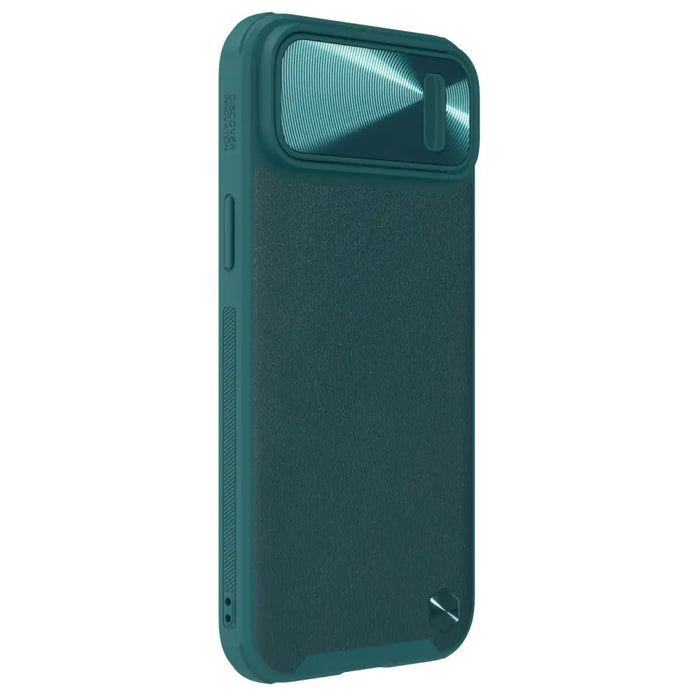 Nillkin CamShield Leather S Case iPhone 14 case cover with camera cover green - Cell phone cases and covers<<<HurtelXML