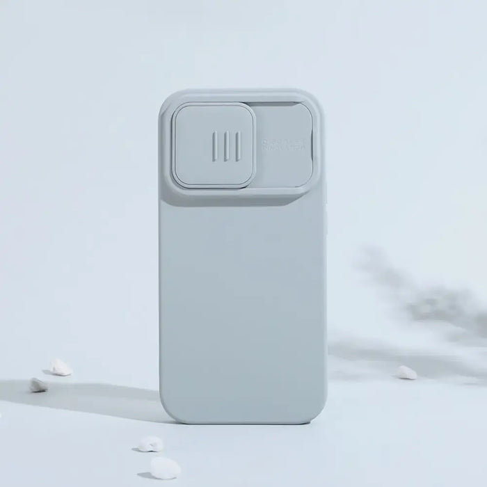 Nillkin CamShield Magnetic Silicone Case iPhone 14 Pro Max Magnetic MagSafe Cover with Camera Protector Green - Cell