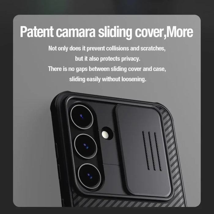 Nillkin CamShield Pro armored case with camera cover for Samsung Galaxy S24 - blue - Cell phone cases