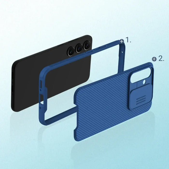 Nillkin CamShield Pro Case Case for Samsung Galaxy A54 5G Cover with Camera Protector Blue - Cell phone cases