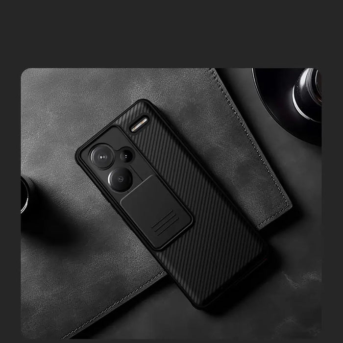 Nillkin CamShield Pro Case for Xiaomi Redmi Note 13 Pro+ 5G - black - Cell phone cases and covers<<<HurtelXML