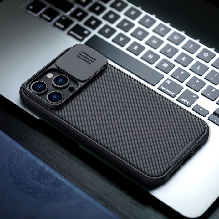 Nillkin CamShield Pro Case iPhone 14 Pro Max Armored Cover Camera Protector Green - Cell phone cases