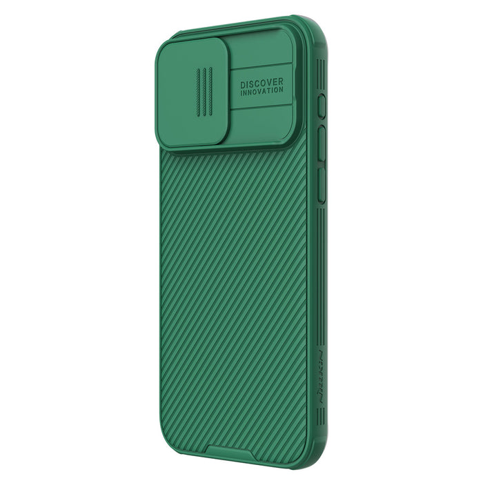 Nillkin CamShield Pro Magnetic Case for iPhone 15 Pro with Camera Protector - Green - Cell phone cases