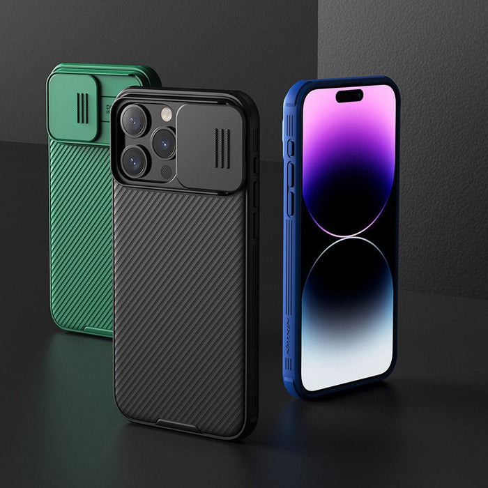 Nillkin CamShield Pro Magnetic Case for iPhone 15 Pro with Camera Protector - Green - Cell phone cases