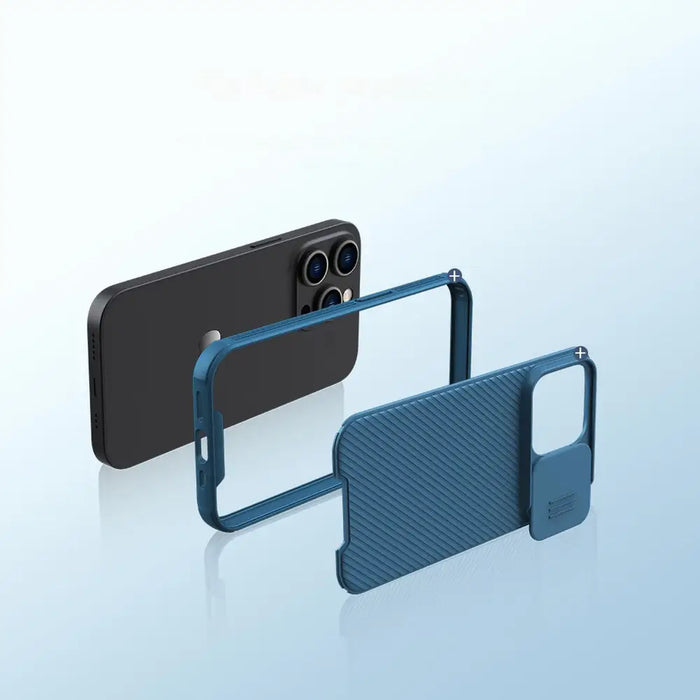 Nillkin CamShield Pro Magnetic Case iPhone 14 Pro Max Cover Camera Protector Blue (with MagSafe) - Cell phone cases