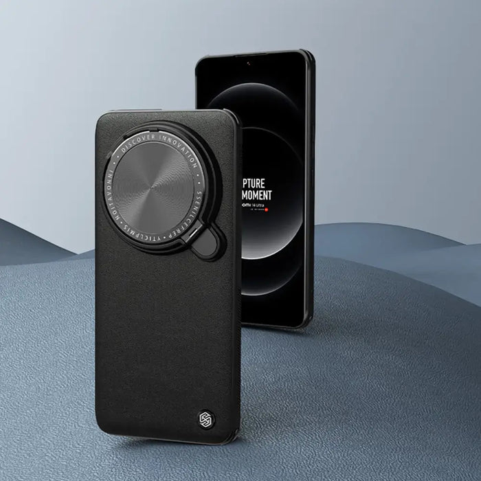 Nillkin CamShield Prop Leather Magnetic Case for Xiaomi 14 Ultra - black - Cell phone cases and covers<<<HurtelXML