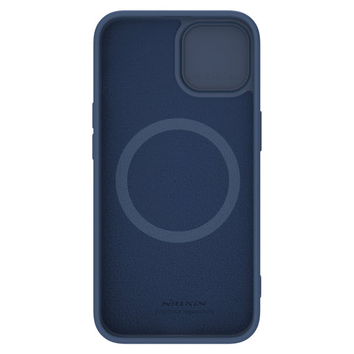 Nillkin CamShield Silky Silicone Case for iPhone 15 Plus with Camera Protector - Dark Blue - Cell phone cases