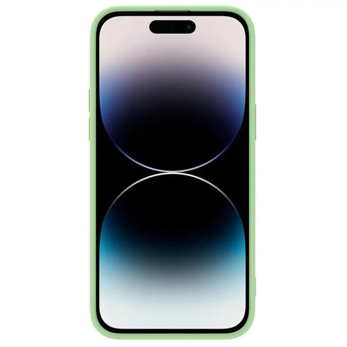 Nillkin CamShield Silky Silicone Case iPhone 14 Pro Max case with camera cover green - Cell phone cases