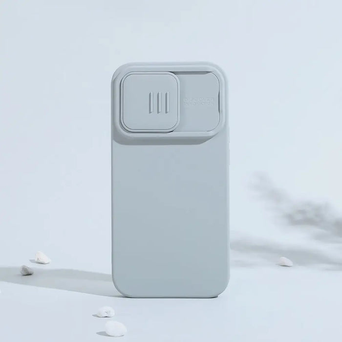 Nillkin CamShield Silky Silicone Case iPhone 14 Pro Case with Camera Protector Blue - Cell phone cases