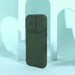 Nillkin CamShield Silky Silicone Case iPhone 14 Pro case with camera cover green - Cell phone cases