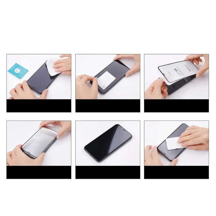 Nillkin CP + PRO ultra-thin full-screen tempered glass with 0.2 mm frame 9H Realme GT Neo 3 black - Cell phone tempered