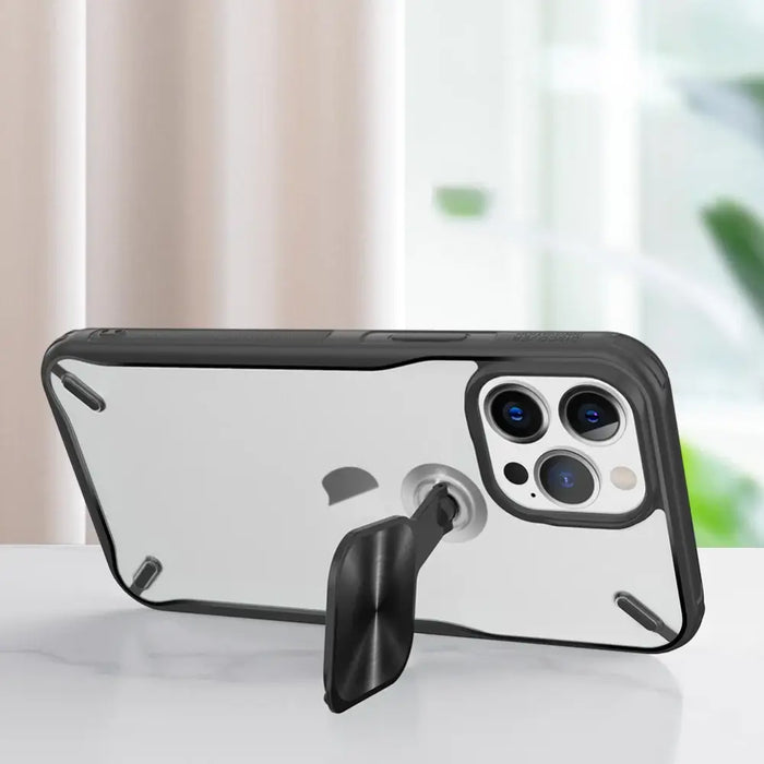 Nillkin Cyclops Case durable case with camera cover and foldable stand for iPhone 13 Pro blue - Cell phone cases