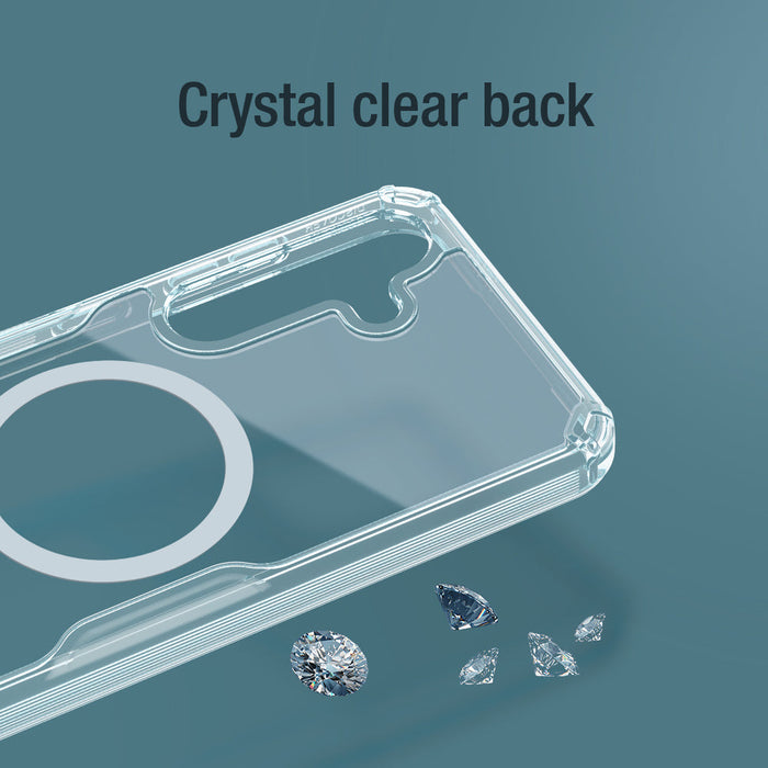 Nillkin Nature Pro armored case with a magnetic ring for Samsung Galaxy S24+ - white - Cell phone cases