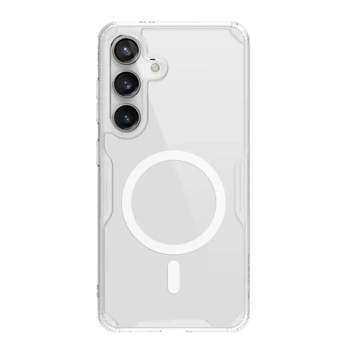 Nillkin Nature Pro armored case with a magnetic ring for Samsung Galaxy S24 - white - Cell phone cases