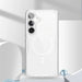 Nillkin Nature Pro armored case with a magnetic ring for Samsung Galaxy S24 - white - Cell phone cases