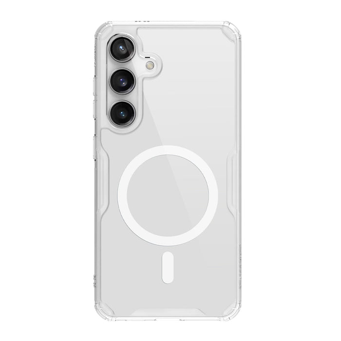 Nillkin Nature Pro armored case with a magnetic ring for Samsung Galaxy S24+ - white - Cell phone cases