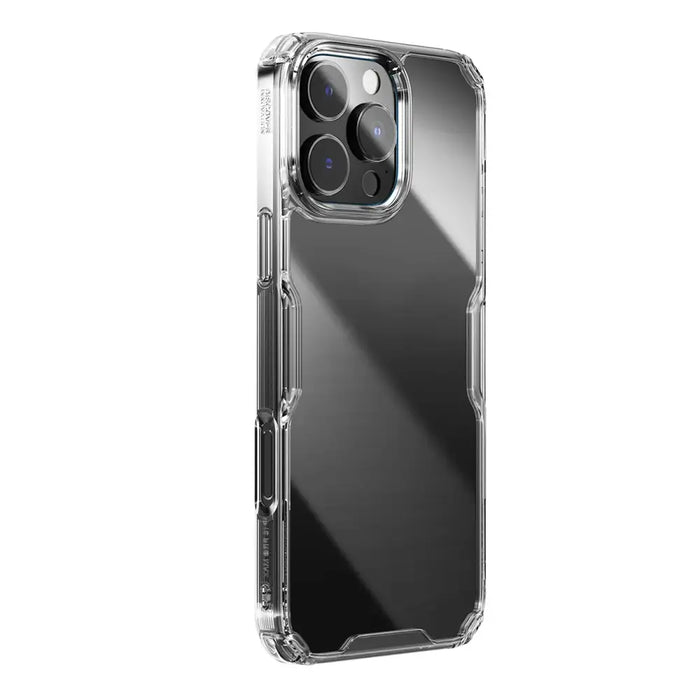 Nillkin Nature Pro Case for iPhone 16 Pro Max - transparent and white - Cell phone cases and covers<<<HurtelXML