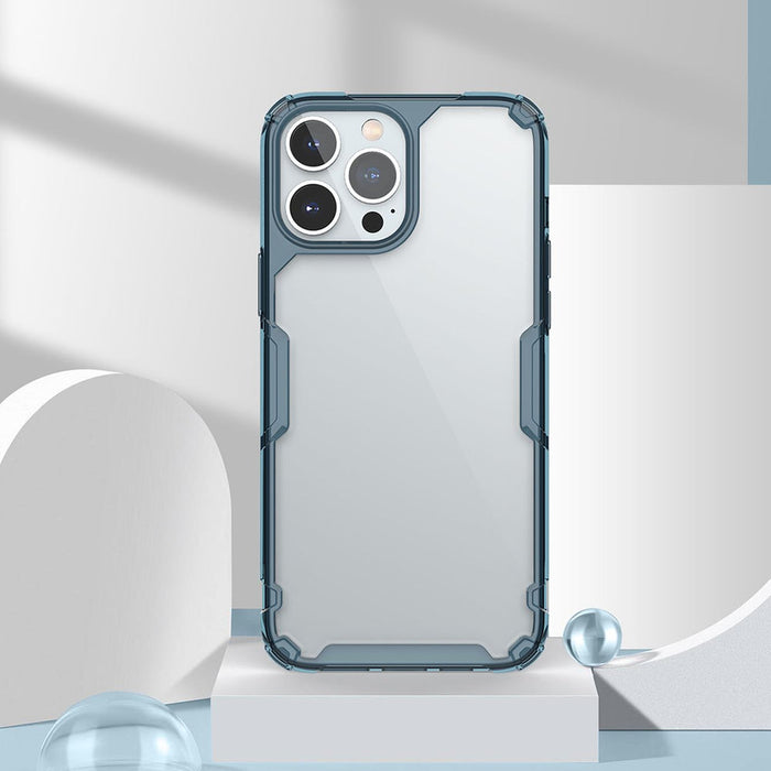 Nillkin Nature Pro case iPhone 14 Pro Max armored cover blue - Cell phone cases and covers<<<HurtelXML