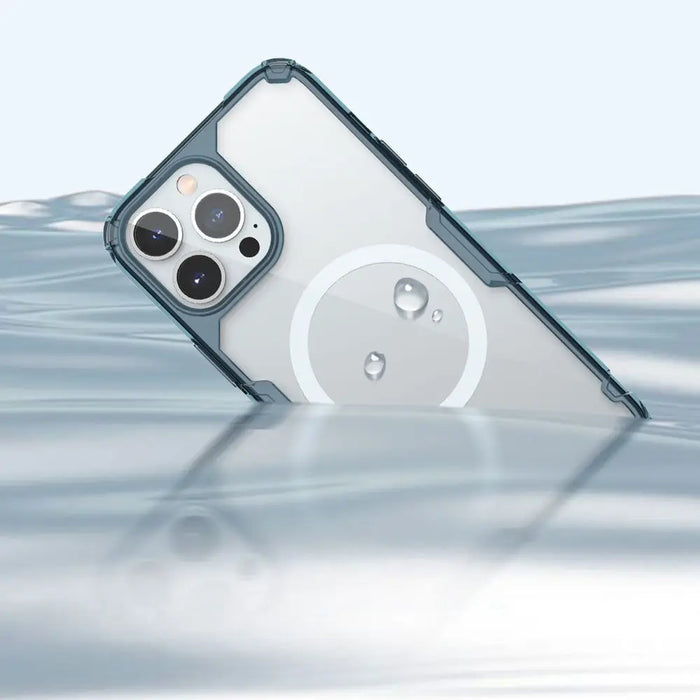 Nillkin Nature Pro Magnetic Case iPhone 14 Pro Max magnetic case MagSafe blue - Cell phone cases and covers<<<HurtelXML
