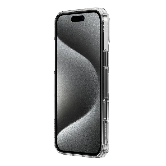 Nillkin Nature Pro Magnetic Case with MagSafe for iPhone 16 Pro - Transparent & White - Cell phone cases