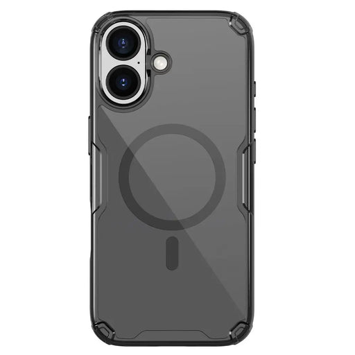 Nillkin Nature TPU Pro Magnetic Case Compatible with MagSafe for iPhone 17 Pro - Translucent Black - Cell phone cases
